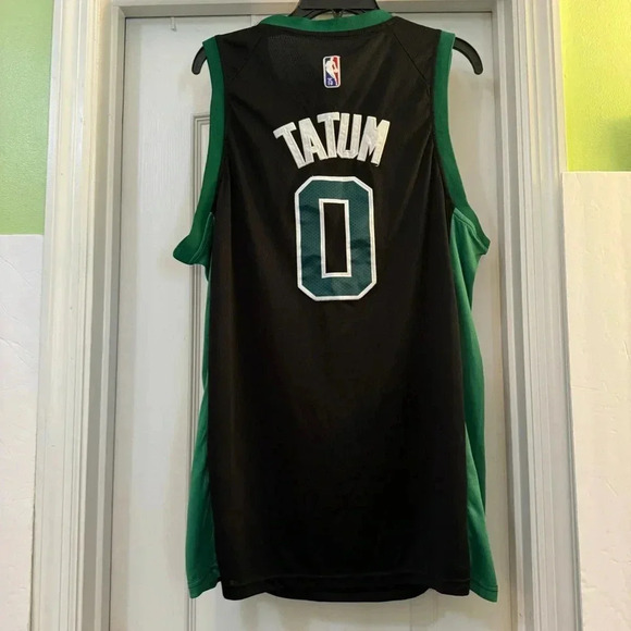 Jayson Tatum Boston Celtics Vista Print Icon Edition Swingman Jersey Black - Picture 4 of 6